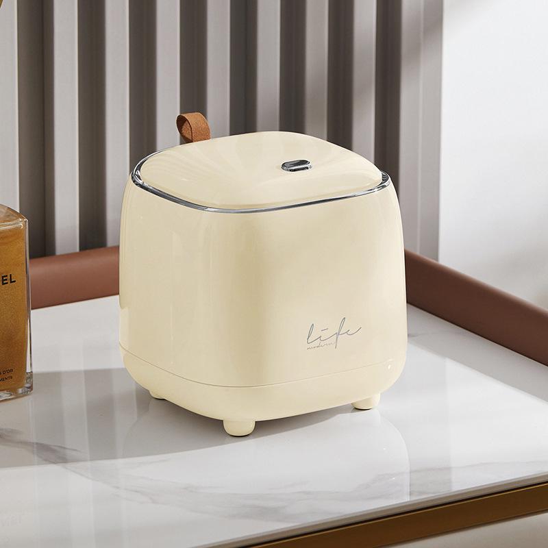 Compact Desktop Waste Bin with Bags - Press-Type