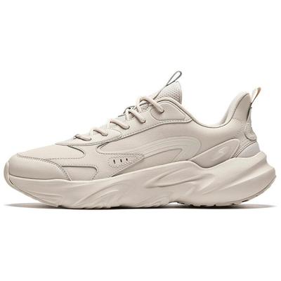 Lifestyle Series Casual Shoes Comfortable Fit Wear-Resistant Shock Absorbing Lightweight Low-Top Men Sneakers Beige 112448812-2