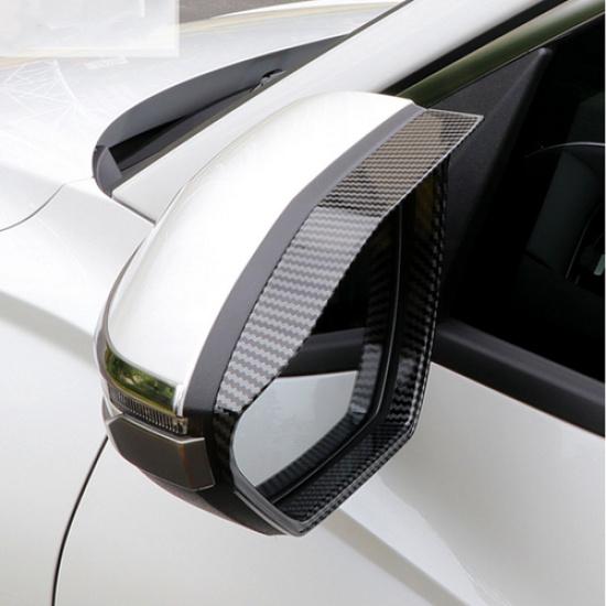 For Hyundai Tucson   Carbon Fiber Mirror Rain Eyebrow Trim