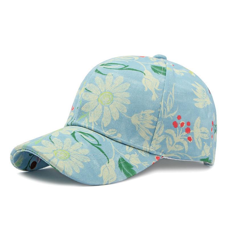 Ethnic Style Denim Baseball Cap With Sun Protection For Outdoor Activities