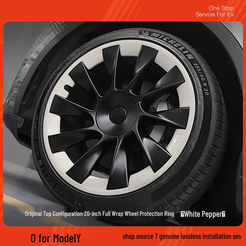 Capac Jantă Tesla Model Y 20" Cyclone – Accesoriu Protector Negru Mat