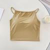 Ice Silk Strapless Camisole with Chest Pads – Women's Summer Inner & Outerwear, Backless Style