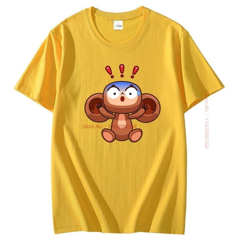 Shock T Shirt For Unisex Cheburashka O Neck Tops Cotton T Shirt Humor High Quality Summer Short Sleeve Tshirts Unisexs Clothing