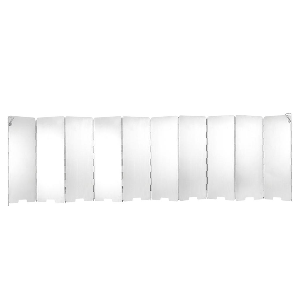 10 Plates Foldable Windscreen for Outdoor Camping Stoves Gas Stove Wind Shield Screens Windshield