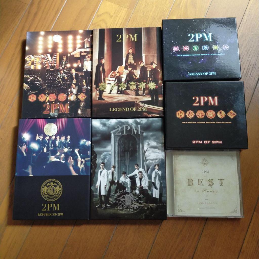 [USED] 2PM 6 Japanese Albums + Korean Best CD & DVD Sold Separately!