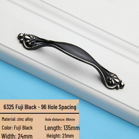 Modern European Black Handle for Cabinets and Wardrobes