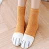 Damen Winter Warme Flauschige Socken Zuhause Boden Schlaf Niedliche Katzenpfoten Socken Verdickte Korallenfleece Fuzzy Socken Strumpfwaren Flauschige Lustige Socken