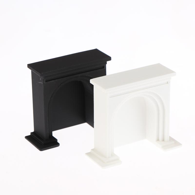 1/12 Dollhouse Mini Fireplace Model Dollhouse Christmas Scene Furniture Decoration Accessories Children Pretend Play Toys