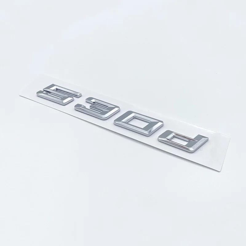 3D New Font Numbers Letters for BMW 5Series E39 E60 E61 F10 F1 520d 523d 525d 530d 535d 540d ABS Emblem G30 Car Trunk Sticker