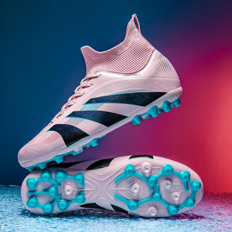 

Football shoes Boys and girls Youth sports high-top broken nails Non-slip TF broken nails Wear-resistant sports breathable football shoes 45