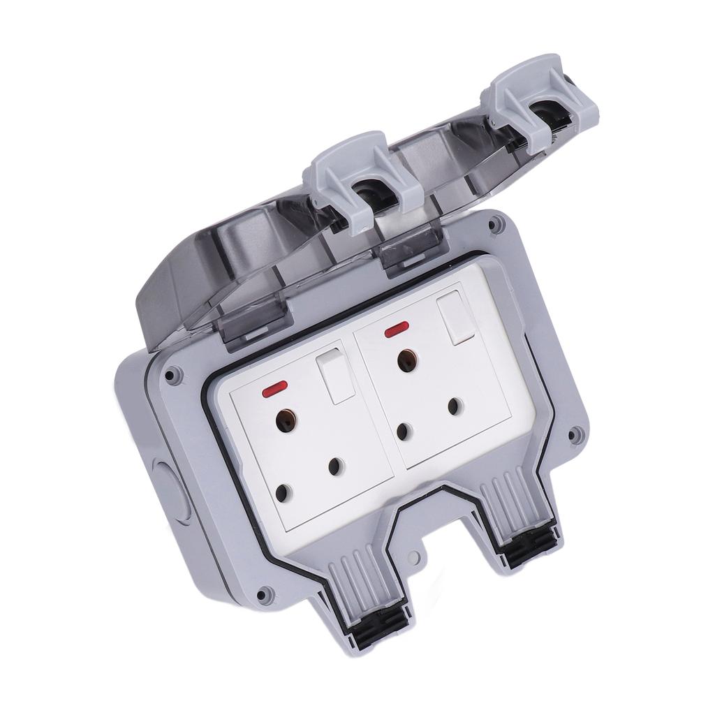 Cover Box Oulet IP66 Weatherproof South Africa Outdoor Socket with Switches Indicator Lights