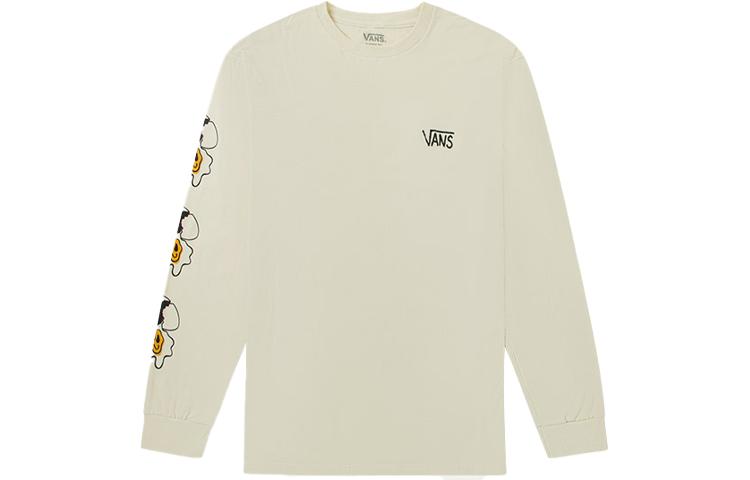 Vans Drop Shoulder Sleeve T Shirt Unisex Ecru VN0A5E3LZ6K XL