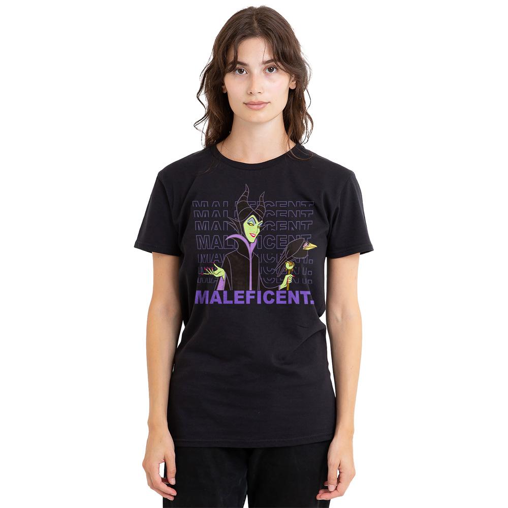 Disney Villains Unisex Adult Maleficent Repeat Name T-Shirt