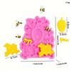 Bee Queen & Honeycomb Silicone Mold For Chocolate, Fondant, And Cake Decorating - Diy Baking Essentials