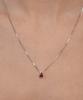 Tatiana (Silver 925) Mini Waterdrop Pendant Necklace Nz2516 Red