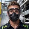 Oil And Gas Safety Gear Full Face Goggle Mask, Detachable Cycling Goggles Mask with Anti-Fog HD Lens Protective Eyewear Lens, Large Viewing