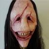 Děsivá hororová latexová maska ďábla pro ženy s vlasy Halloween Cosplay Párty
