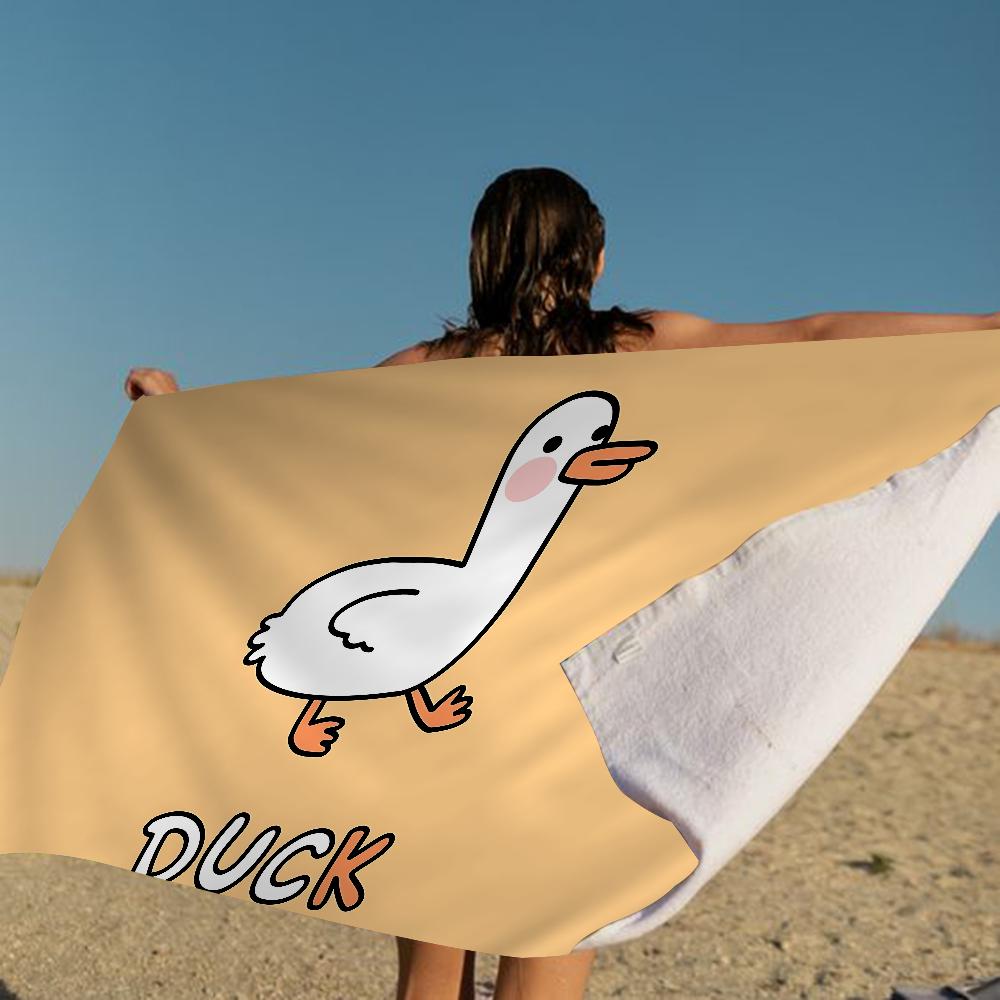 Gele Klassieke Rubberen Eend Cartoon Strandlaken Schattig Kawaii Kamerdecoratie Bad Meisjes Kinderen Handdoeken Voor Badkamer Douche
