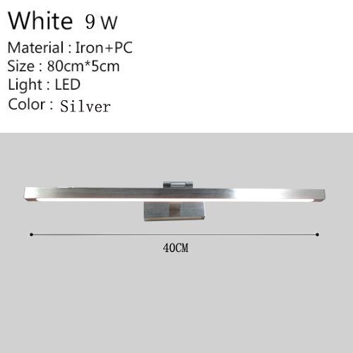 Mirror lamp led anti-fog bathroom bathroom mirror lamp wall lamp simple modern hotel mirror cabinet lamp mirror lamp Aluminum