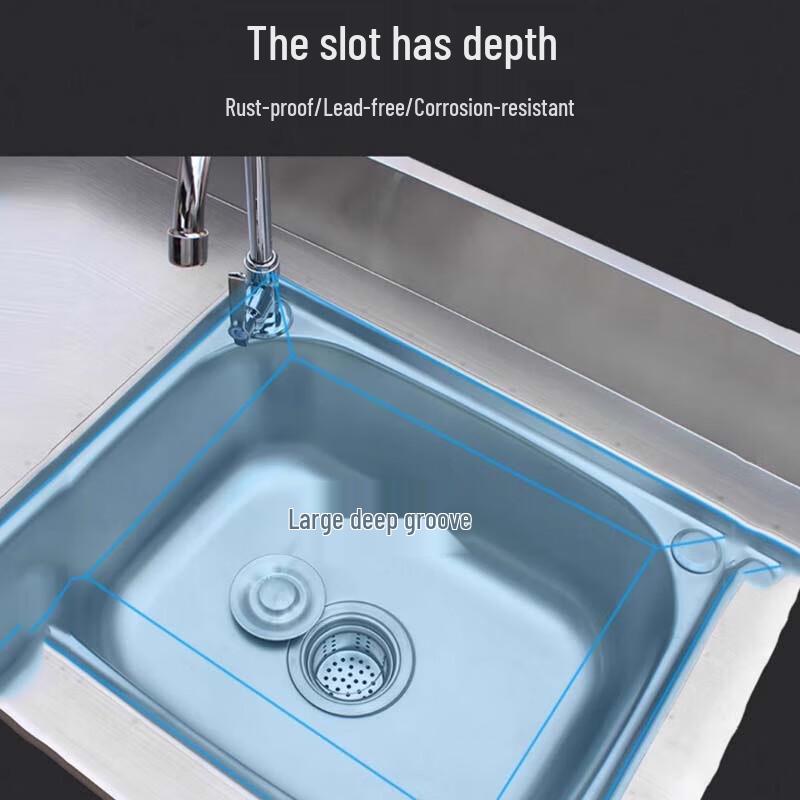 Beifu Kitchen Stainless Steel Sink with Integrated Cabinet and Stand