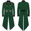 2025Wish Men's Medieval Gothic Swallowtail Coat - European & American Retro Punk Style