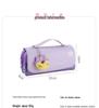Double Layer Heart Canvas Pencil Case for Primary School Students
