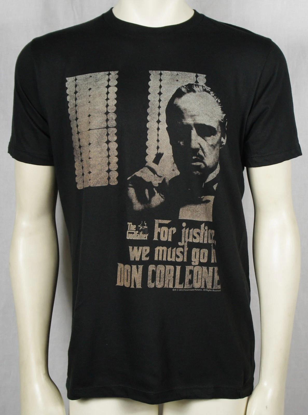 Authentic THE GODFATHER Movie Justice Don Portrait T-Shirt S NEW 4XL