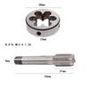Tap Dice Set, M14 X 1.25, Tap & Die Set, Round Dice, Threading Tap,