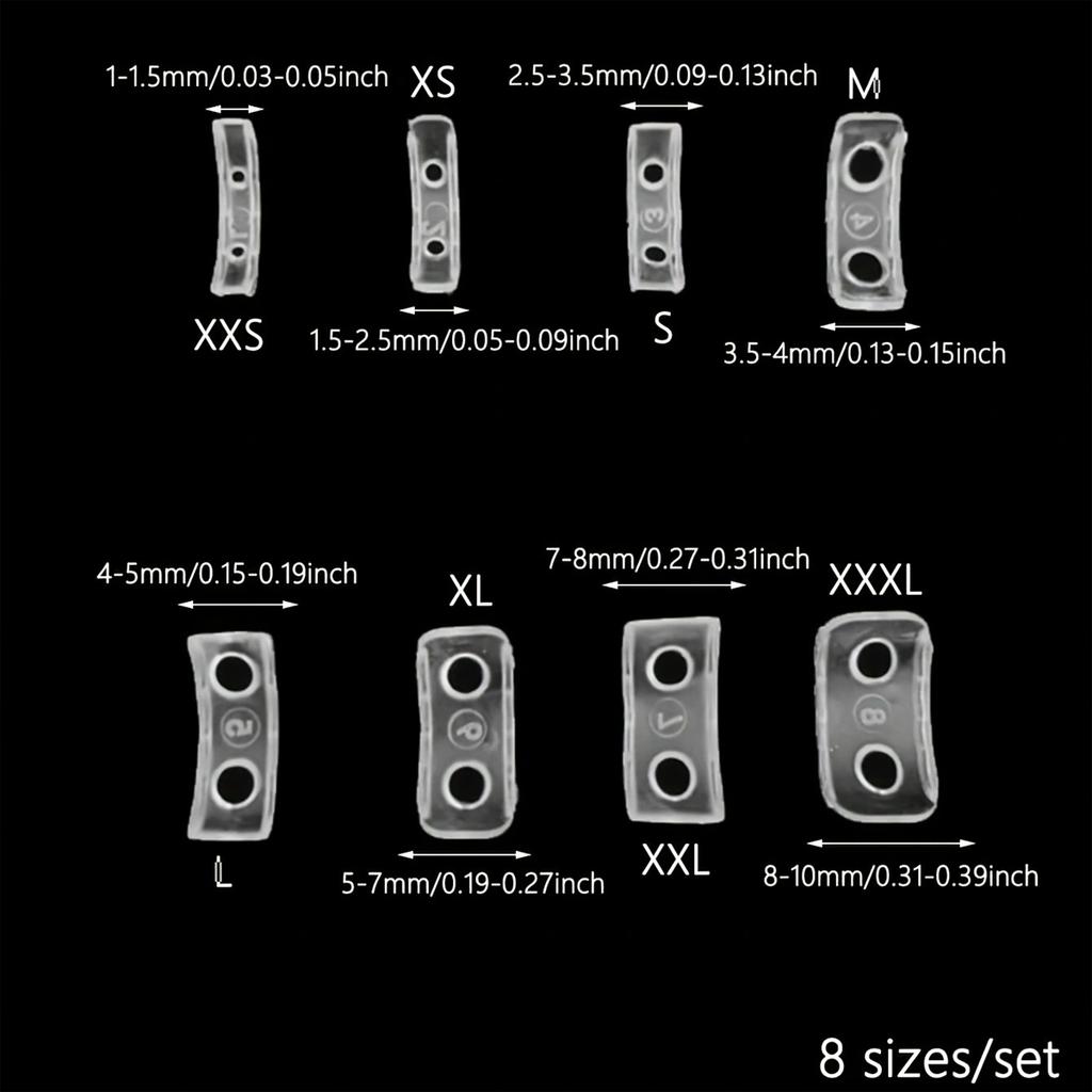 8pcs-Ring Size Adjuster Ring Size Adjuster Pad Size Invisible Adjuster Buckle