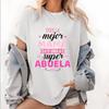 Unisex Black Mother'S Day T-Shirt with Pink Letter Print-Mejor Mama Design
