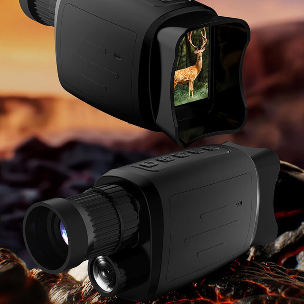 16x Zoom Monocular Telescope 850nm Ultrared Rays Lighting 7 Brightness Level For Low Light Hunting Adventure Activity