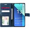 Skal - E.F.CONNECTION - För Xiaomi Redmi Note 13 4G - Marinblå - PU-läder - Stöttåligt med Plånbok