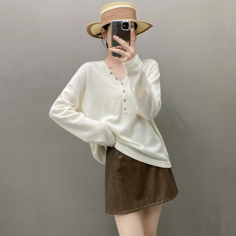 Qinghe 100% Pure Cashmere Women's Sweater - Ultra Soft Luxury Winter Pullover