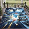 Custom Text Printed Rug Erling Haaland Non Slip Floor Carpet For Home Room Decor