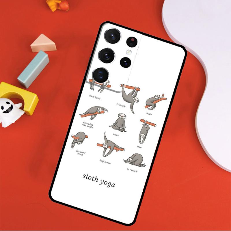 Sloth Animal Cute Phone Case For Samsung Galaxy S25 Ultra S24 Ultra S9 S10 S20 S21 S22 S23 Plus S24 FE Cover