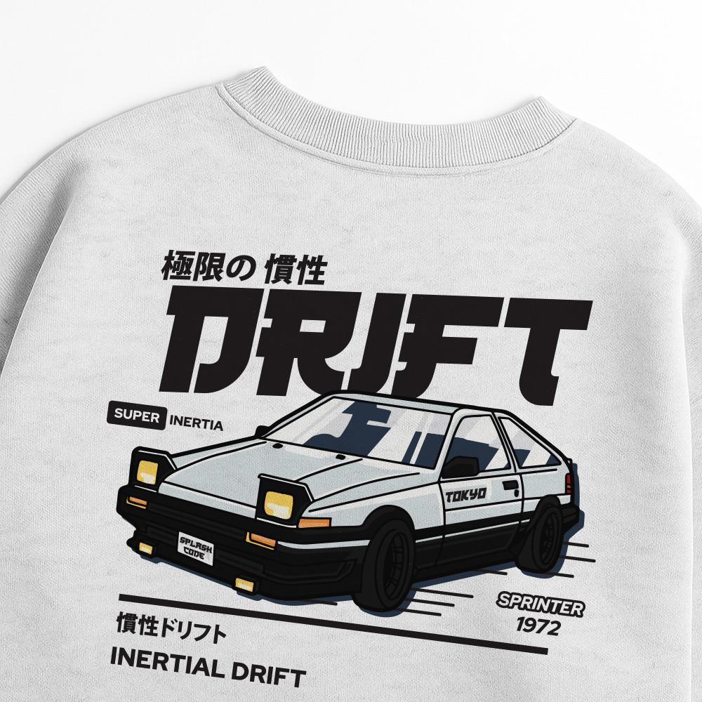Seupeullaesikodeu Heavy Crew Neck Sweatshirt Melange White - Drift