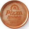 Recipe Collection Brick Red Porcelain Pizza Plate, Diameter 33 Cm, Set of 6