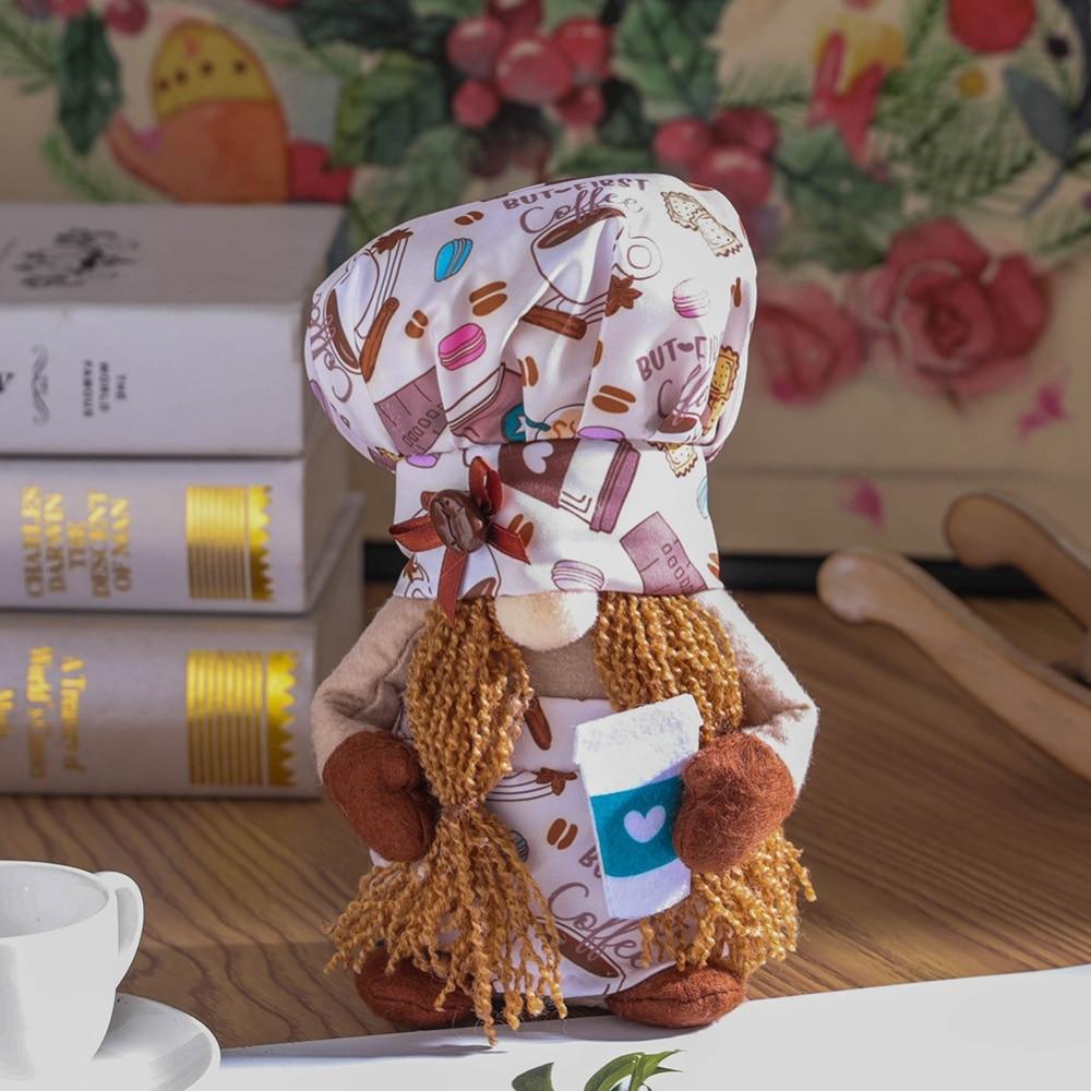 Håndlaget Rudolf-figur Kjøkkensjef Nisser Tomte Jul Husholdningspynt