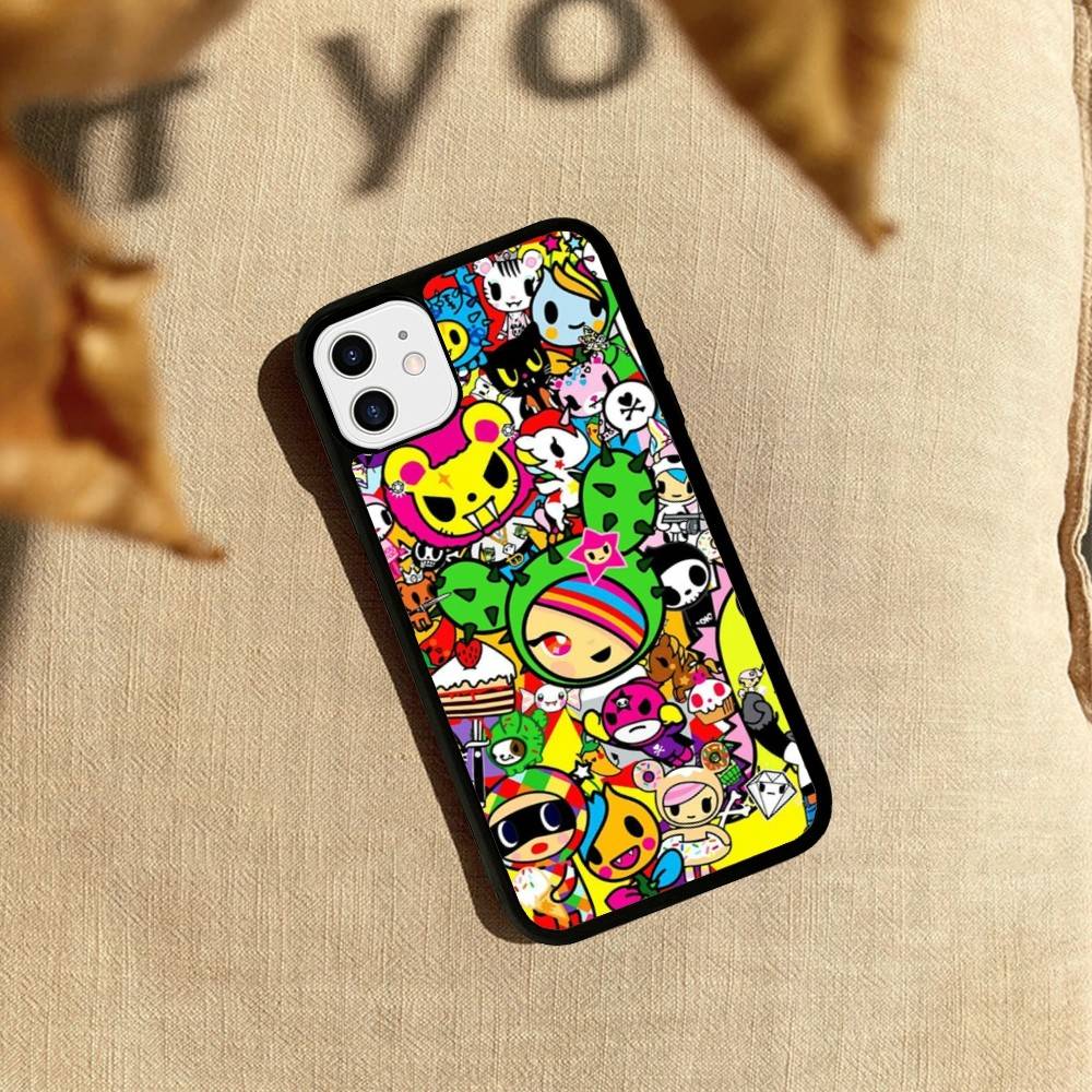 Japan T-Tokidokis Phone Case Wireless Charging PC+TPU For iPhone 11 12 13 14 15 16 17 Pro Max Plus case