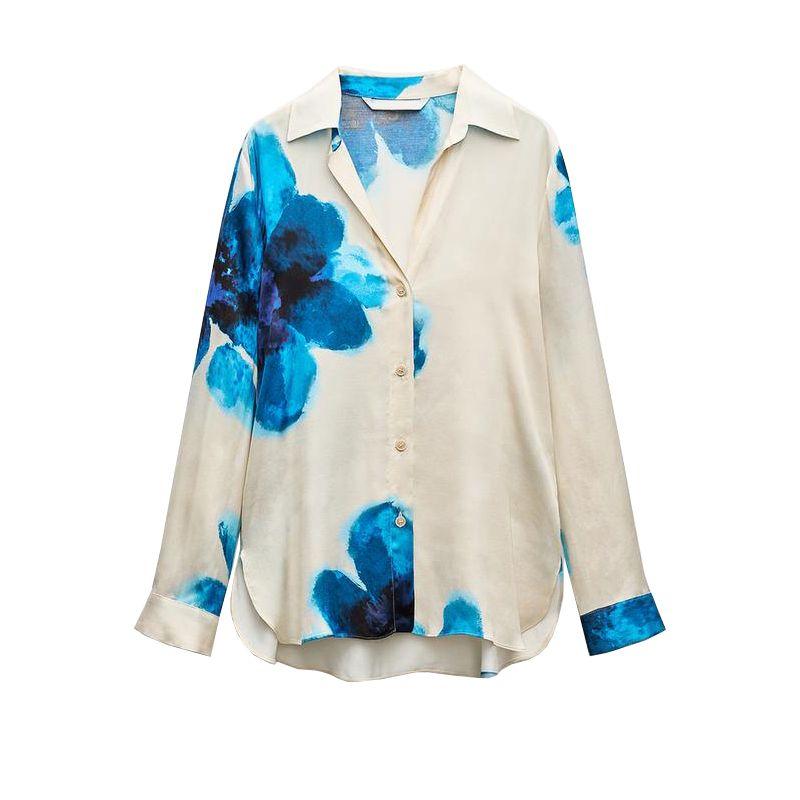 Spring Trendy Print Vertical Shirt 2183040 Pajamas Style Pants 2183041 2183242