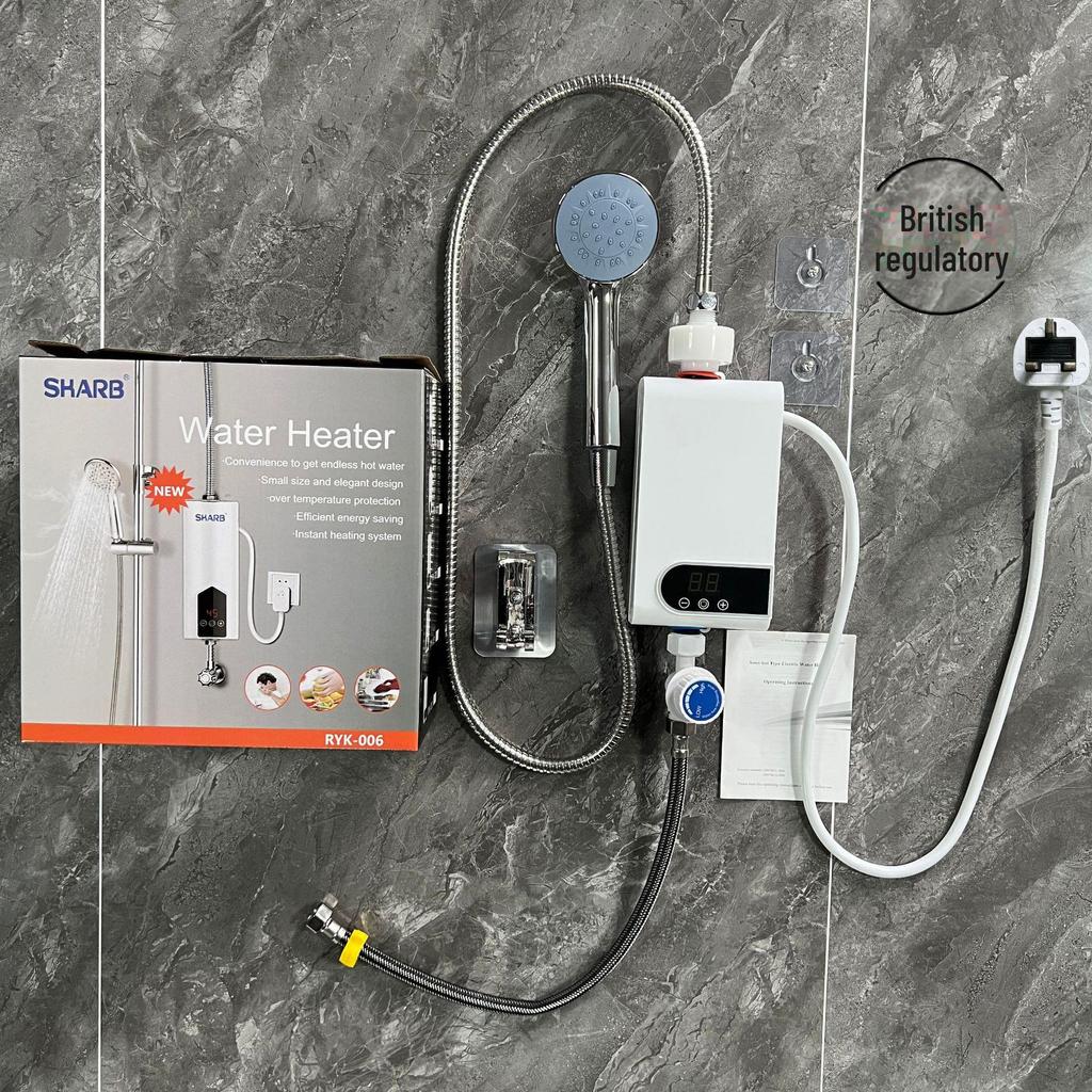 Compact Instant Electric Water Heater for Shower – Constant Temperature, Punch-Free, Fast Heating for Kitchens