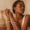 Chunky Enamel Bamboo Bracelet for Women Colorful Design Open Bangle Gold Color Stainless Steel Banquet Aesthetics Jewelry Gifts