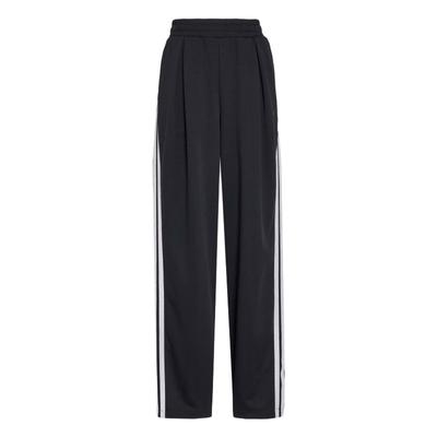 Tanz-Interlock-Hose Drei Streifen Lockerer Schnitt Bananenhose Verdrehte Kordelzug Freizeithose Damenhose KR7594