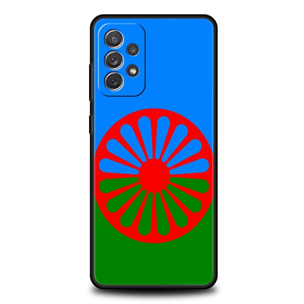 Case For Samsung Galaxy A15 A13 A51 A71 A41 A31 A21S A03S A05 A35 A55 A23 A25 A33 A53 A73 5G Gypsy Flag Sinti&Romanies Cover