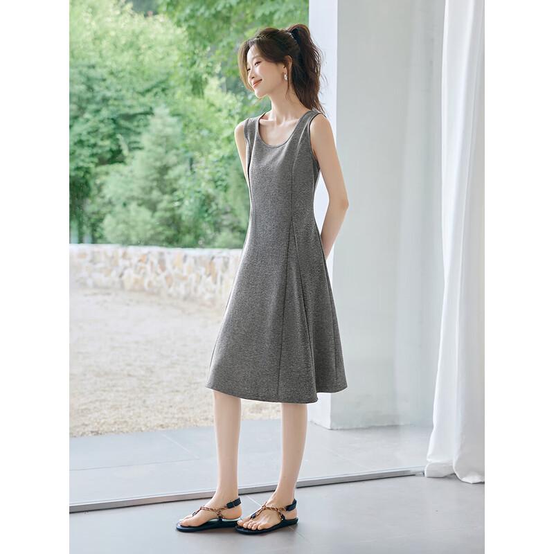 Elegant Hepburn Style A-line Dress M