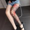Flower leg leggings, women's thin design, anti hook silk, niche creative, bare leg artifact, sexy spicy girl pantyhose