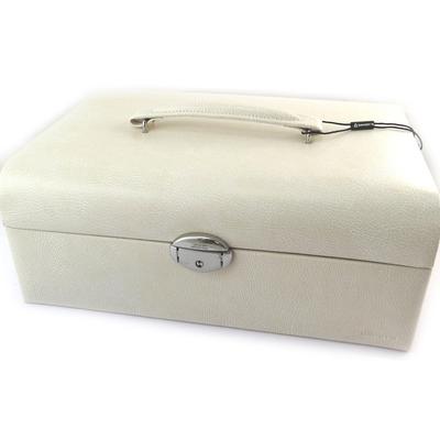 [N4495] - Beige 'Clara' Jewelry Box - 31x21x11. 5cm