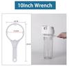 Water Filter Housing Wrench Fits Standard 10 Bottles Securely