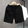 Mens Casual Shorts 2026 Loose Fit Solid Color Streetwear Knee Length Pants Teenagers