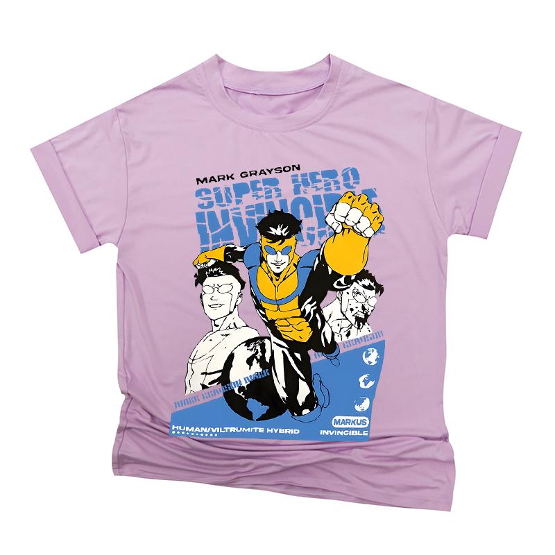 Invincible Universe Cartoon T-Shirt, Shirt Omni-Man Shirt, Graphic T Shirts, Oversized T Shirt, Men Clothing